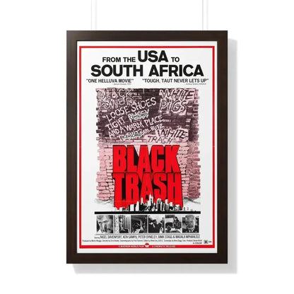 BLACK TRASH (SOUL PATROL) 1976 - Framed Movie Poster 20" x 30" Walnut - The Sticker Space