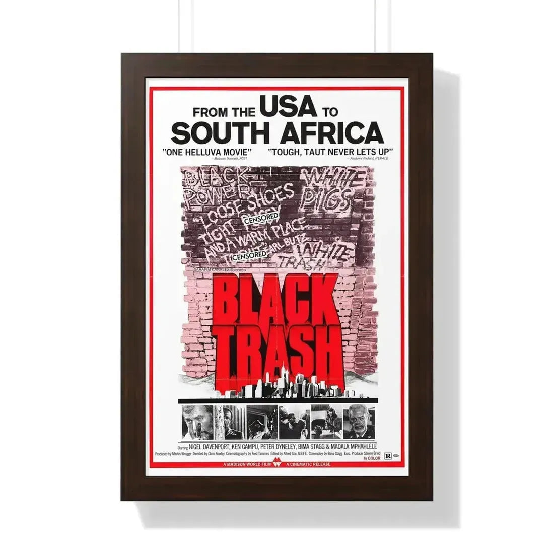 BLACK TRASH (SOUL PATROL) 1976 - Framed Movie Poster - The Sticker Space