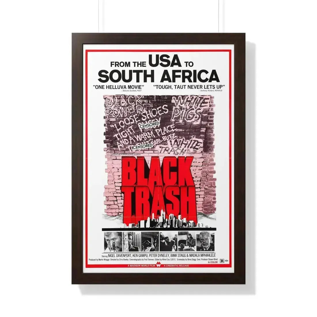 BLACK TRASH (SOUL PATROL) 1976 - Framed Movie Poster - The Sticker Space