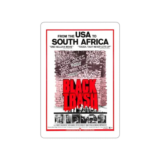 BLACK TRASH (SOUL PATROL) 1976 Movie Poster STICKER Vinyl Die-Cut Decal 2 Inch - The Sticker Space