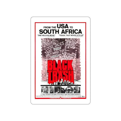 BLACK TRASH (SOUL PATROL) 1976 Movie Poster STICKER Vinyl Die-Cut Decal 4 Inch - The Sticker Space
