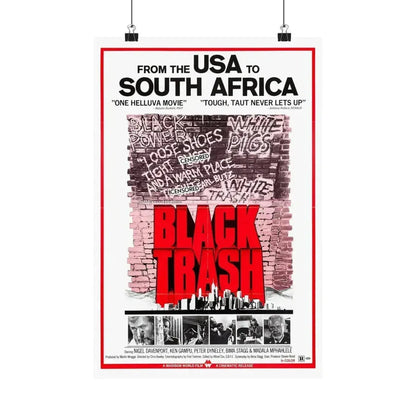 BLACK TRASH (SOUL PATROL) 1976 - Paper Movie Poster 12″ x 18″ Matte - The Sticker Space