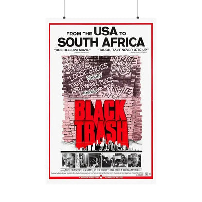 BLACK TRASH (SOUL PATROL) 1976 - Paper Movie Poster 36" x 54" Matte - The Sticker Space