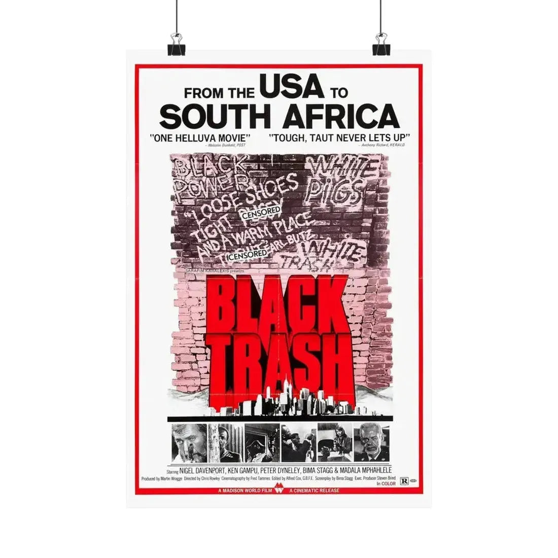 BLACK TRASH (SOUL PATROL) 1976 - Paper Movie Poster - The Sticker Space