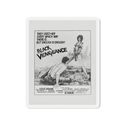 BLACK VENGEANCE (POOR PRETTY EDDIE) 1975 Movie Poster - Refrigerator Magnet 3 Inch - The Sticker Space