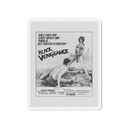 BLACK VENGEANCE (POOR PRETTY EDDIE) 1975 Movie Poster - Refrigerator Magnet 4 Inch - The Sticker Space