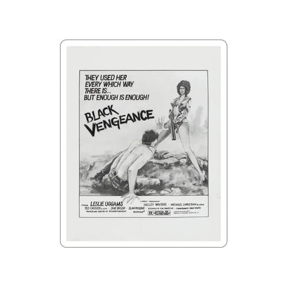 BLACK VENGEANCE (POOR PRETTY EDDIE) 1975 Movie Poster STICKER Vinyl Die-Cut Decal 3 Inch - The Sticker Space