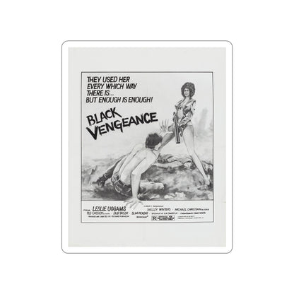 BLACK VENGEANCE (POOR PRETTY EDDIE) 1975 Movie Poster STICKER Vinyl Die-Cut Decal-5 Inch-The Sticker Space