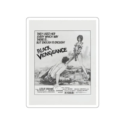 BLACK VENGEANCE (POOR PRETTY EDDIE) 1975 Movie Poster STICKER Vinyl Die-Cut Decal 5 Inch - The Sticker Space
