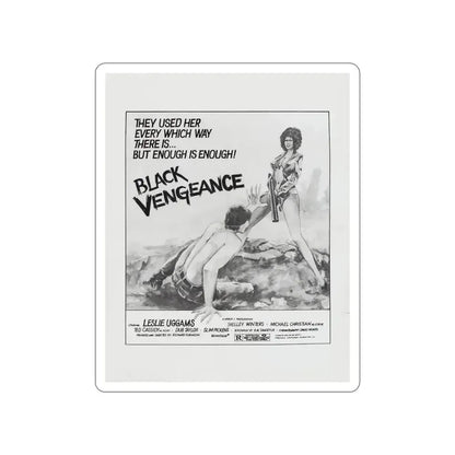 BLACK VENGEANCE (POOR PRETTY EDDIE) 1975 Movie Poster STICKER Vinyl Die-Cut Decal 6 Inch - The Sticker Space