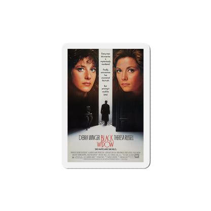 Black Widow 1987 Movie Poster Die-Cut Magnet-5" x 5"-The Sticker Space