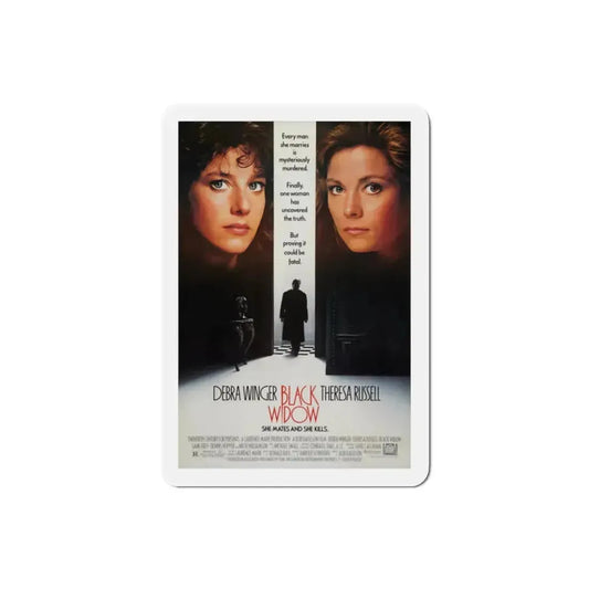 Black Widow 1987 Movie Poster Refrigerator Magnet 2 Inch - The Sticker Space