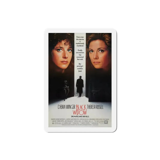 Black Widow 1987 Movie Poster Refrigerator Magnet 2 Inch - The Sticker Space