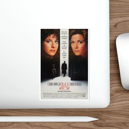 Black Widow 1987 Movie Poster STICKER Vinyl Die-Cut Decal-The Sticker Space