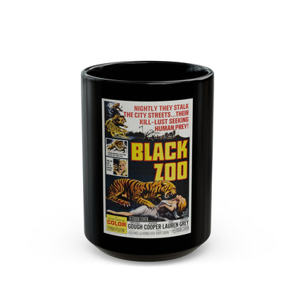 BLACK ZOO 1963 Movie Poster - Black Coffee Mug-15oz-The Sticker Space