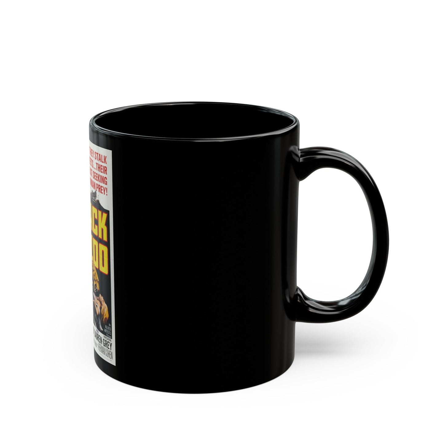 BLACK ZOO 1963 Movie Poster - Black Coffee Mug-The Sticker Space