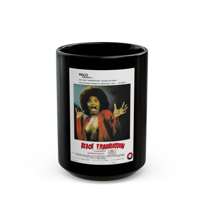 BLACKENSTEIN (BLACK FRANKENSTEIN) 1973 Movie Poster - Black Coffee Mug-15oz-The Sticker Space