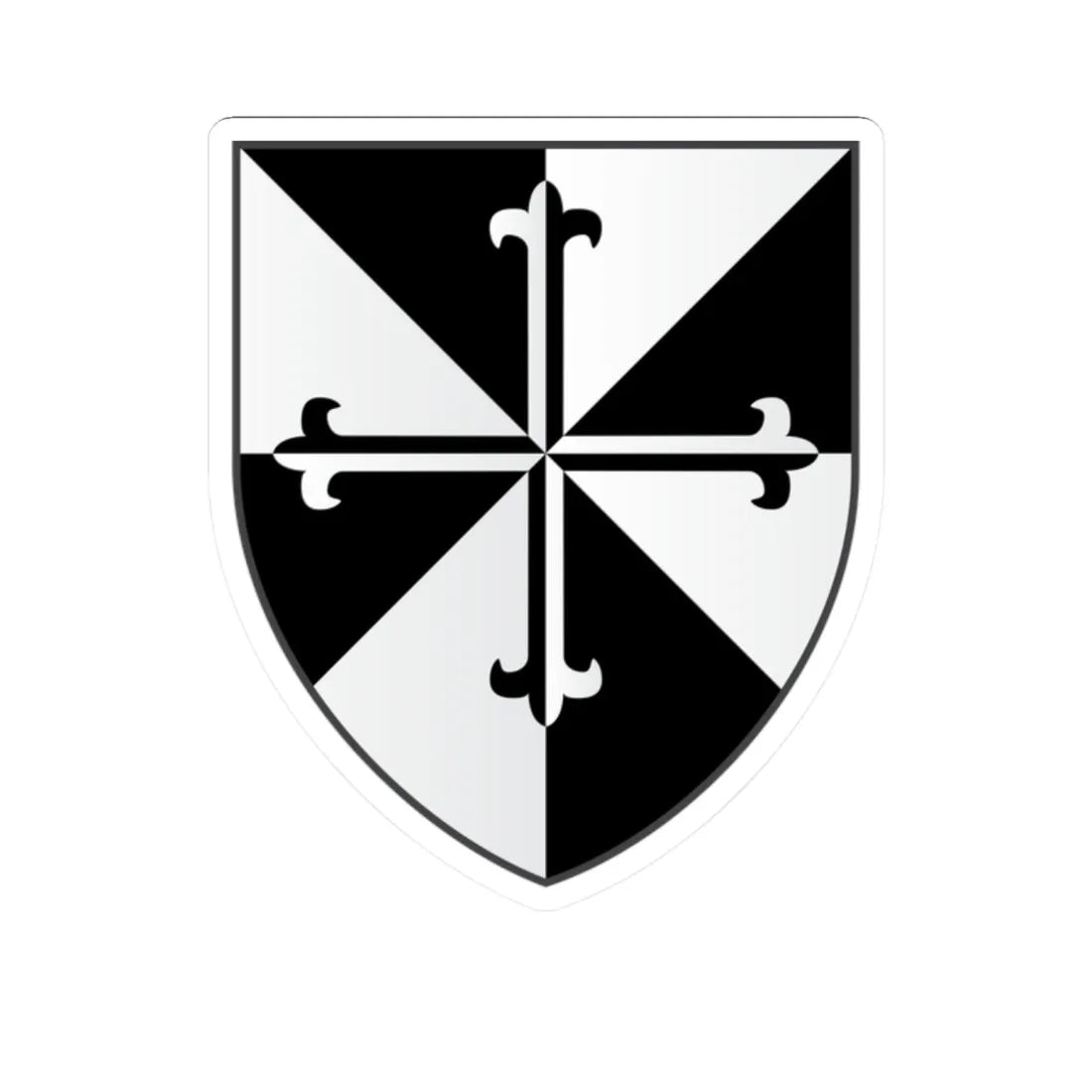 Blackfriars Hall Oxford Coat Of Arms (England) (Coat of Arms) STICKER Vinyl Kiss-Cut Decal 2 Inch White - The Sticker Space