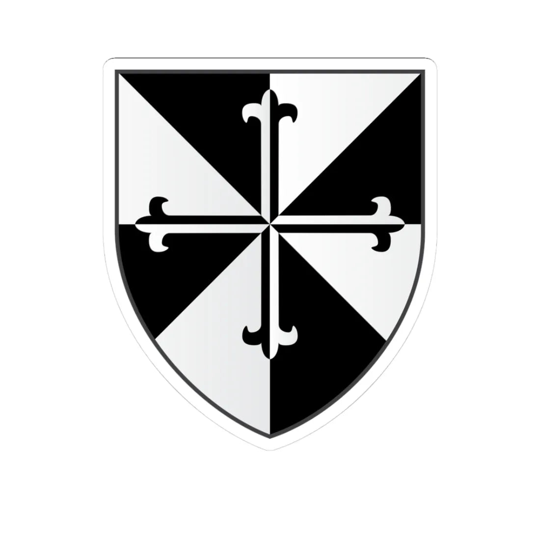 Blackfriars Hall Oxford Coat Of Arms (England) (Coat of Arms) STICKER Vinyl Kiss-Cut Decal 3 Inch White - The Sticker Space