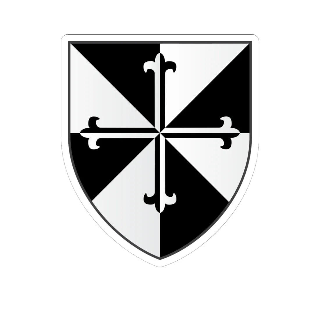 Blackfriars Hall Oxford Coat Of Arms (England) (Coat of Arms) STICKER Vinyl Kiss-Cut Decal 4 Inch White - The Sticker Space