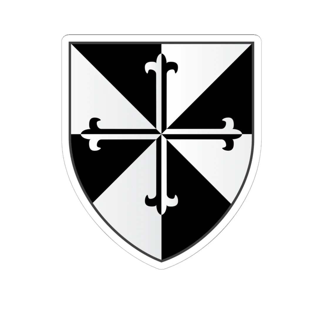 Blackfriars Hall Oxford Coat Of Arms (England) (Coat of Arms) STICKER Vinyl Kiss-Cut Decal 6 Inch White - The Sticker Space