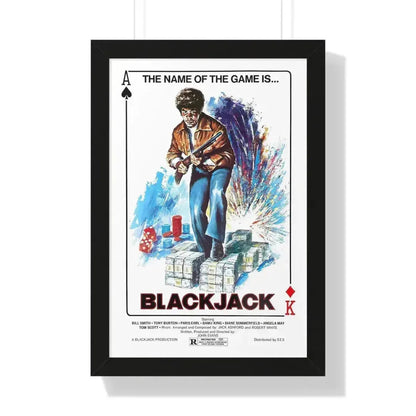 BLACKJACK 1978 - Framed Movie Poster 16″ x 24″ Black - The Sticker Space