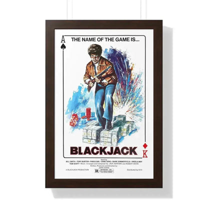 BLACKJACK 1978 - Framed Movie Poster 16″ x 24″ Walnut - The Sticker Space