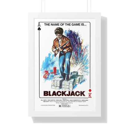 BLACKJACK 1978 - Framed Movie Poster 16″ x 24″ White - The Sticker Space