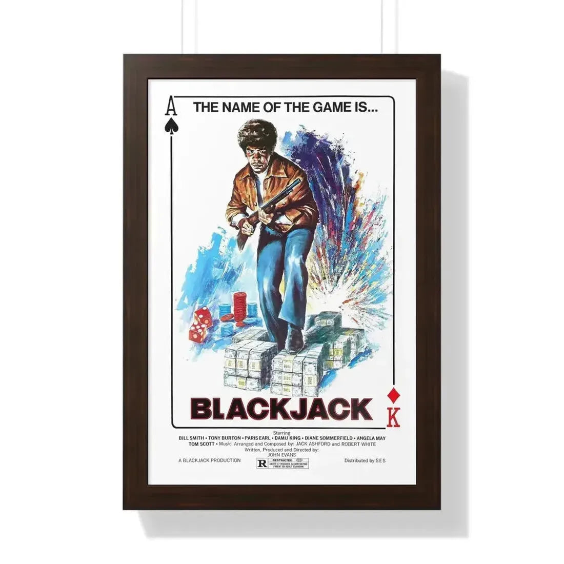 BLACKJACK 1978 - Framed Movie Poster - The Sticker Space
