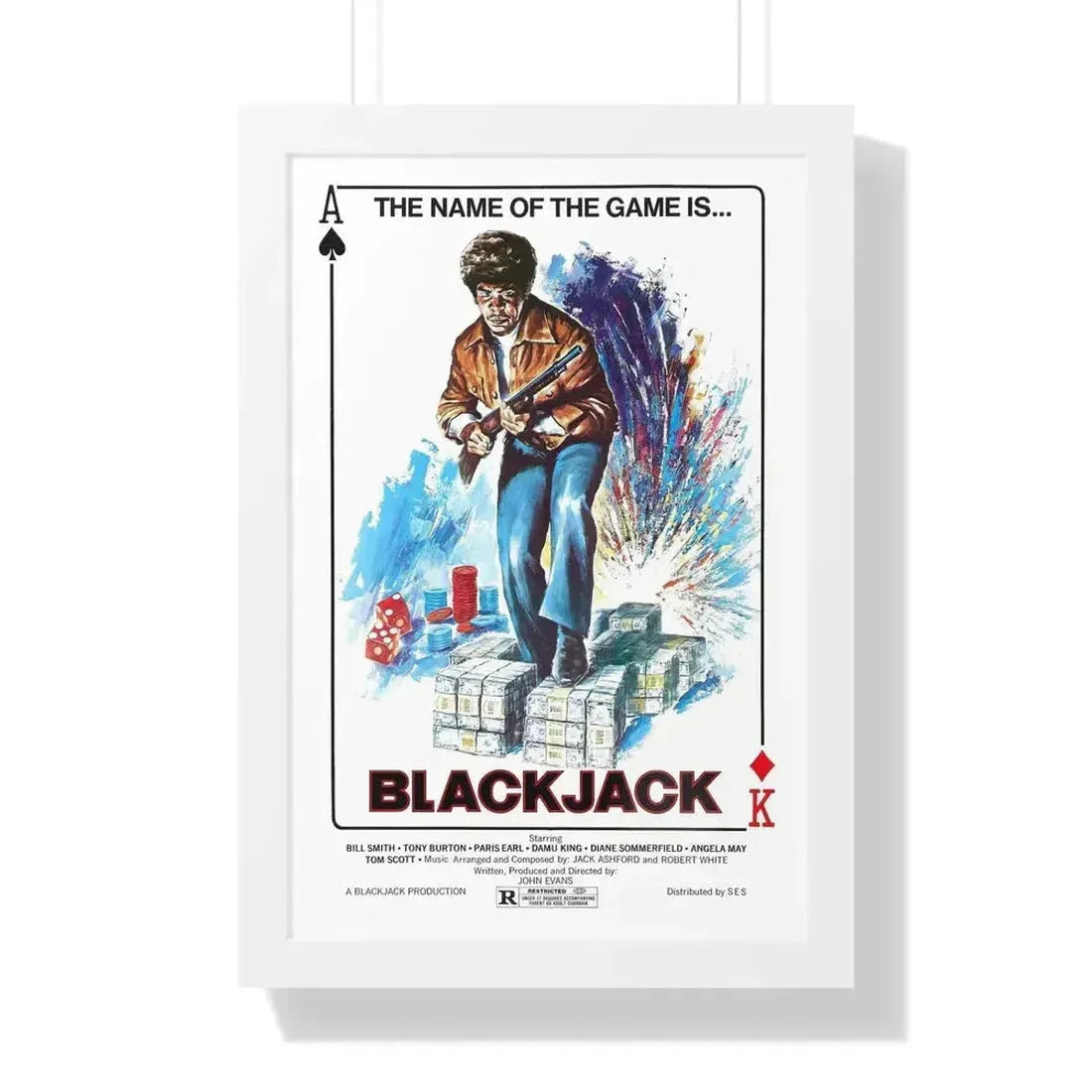 BLACKJACK 1978 - Framed Movie Poster - The Sticker Space