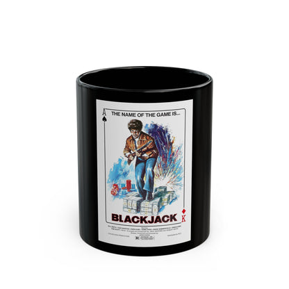 BLACKJACK 1978 Movie Poster - Black Coffee Mug-11oz-The Sticker Space