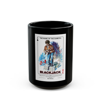 BLACKJACK 1978 Movie Poster - Black Coffee Mug-15oz-The Sticker Space