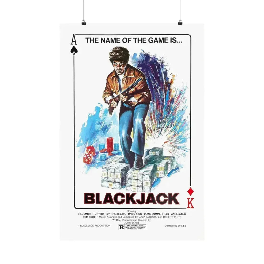 BLACKJACK 1978 - Paper Movie Poster 24″ x 36″ Matte - The Sticker Space