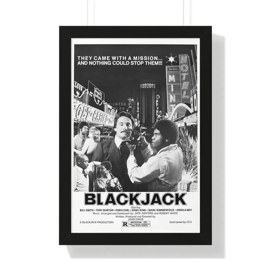 BLACKJACK (2) 1978 - Framed Movie Poster 16″ x 24″ Black - The Sticker Space