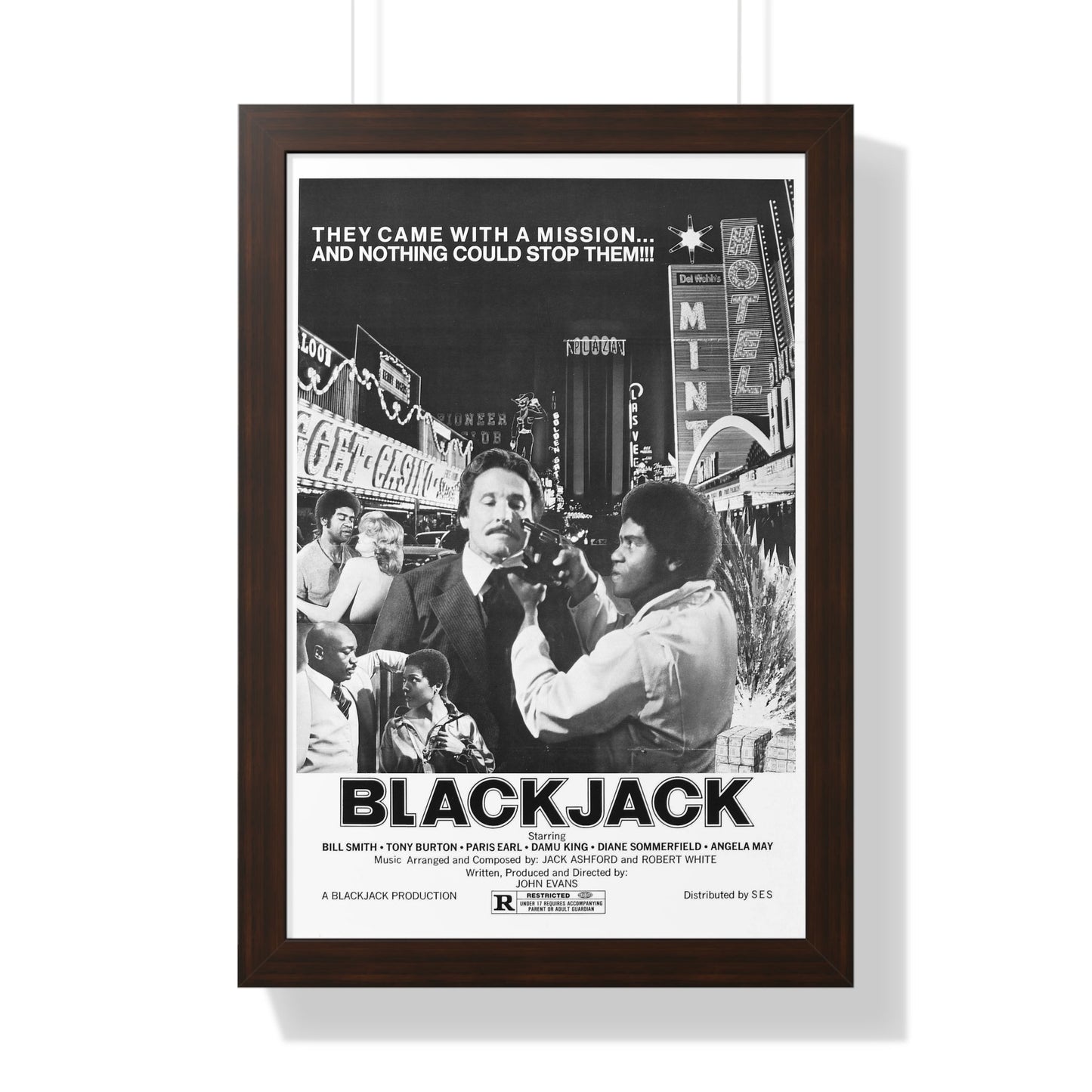 BLACKJACK (2) 1978 - Framed Movie Poster-16″ x 24″-The Sticker Space