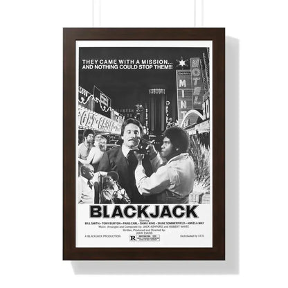 BLACKJACK (2) 1978 - Framed Movie Poster 16″ x 24″ Walnut - The Sticker Space