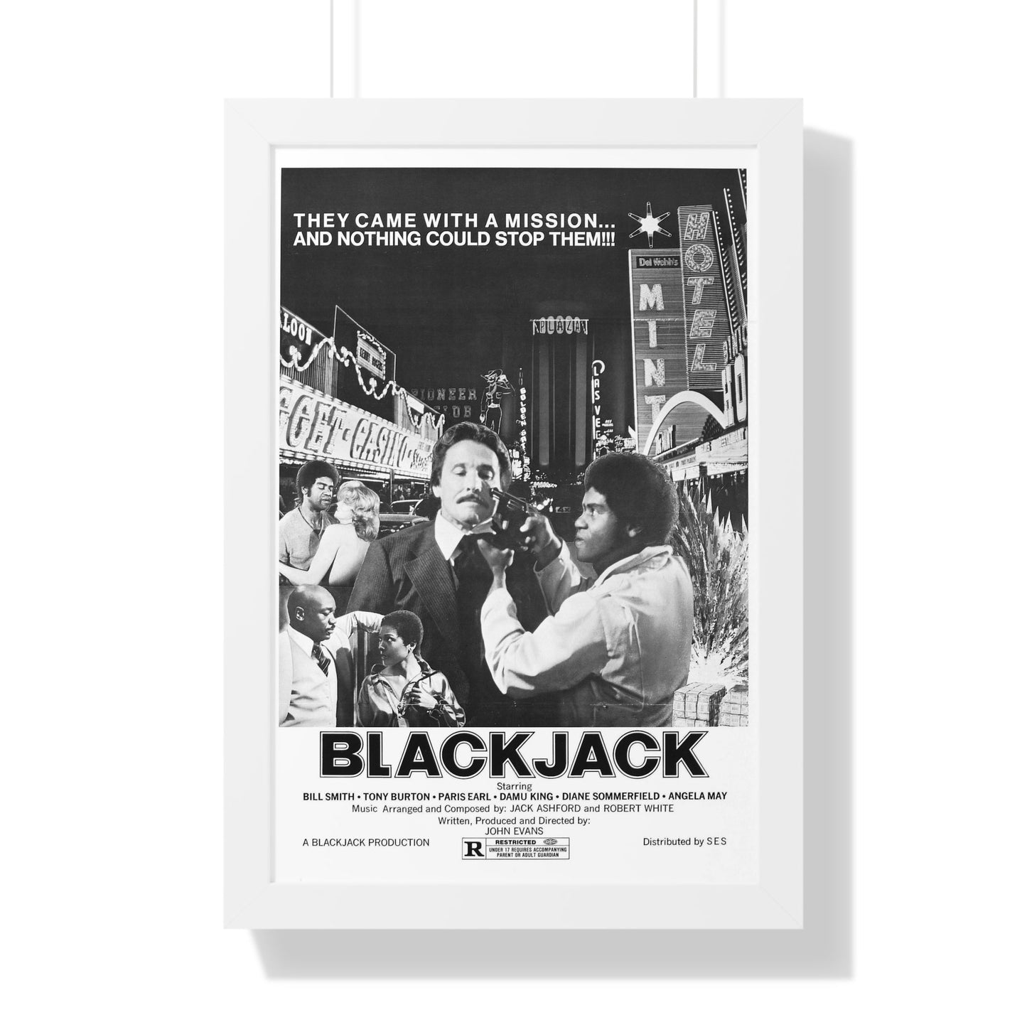 BLACKJACK (2) 1978 - Framed Movie Poster-16″ x 24″-The Sticker Space