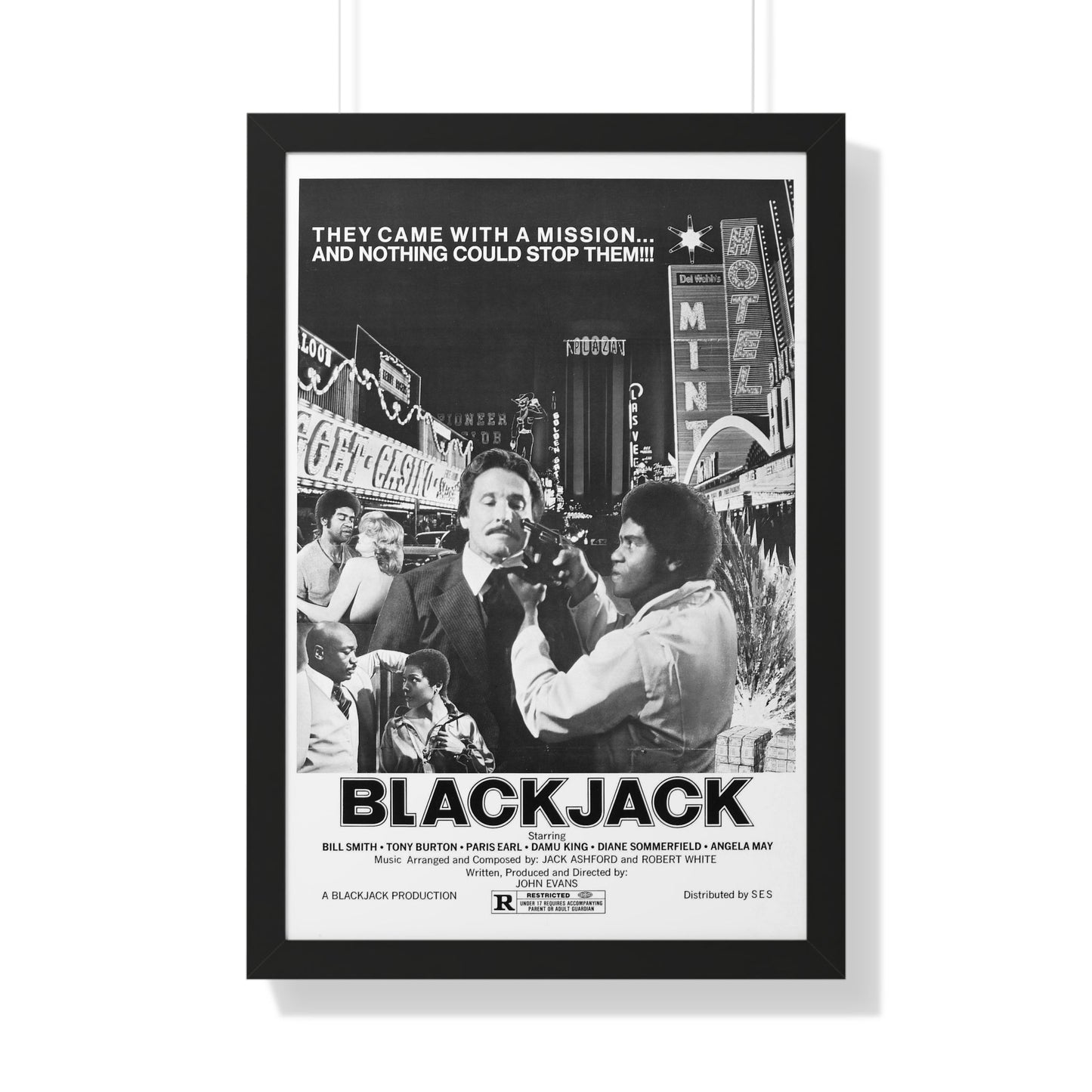 BLACKJACK (2) 1978 - Framed Movie Poster-20" x 30"-The Sticker Space