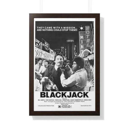 BLACKJACK (2) 1978 - Framed Movie Poster 20" x 30" Walnut - The Sticker Space