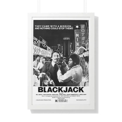 BLACKJACK (2) 1978 - Framed Movie Poster 20" x 30" White - The Sticker Space