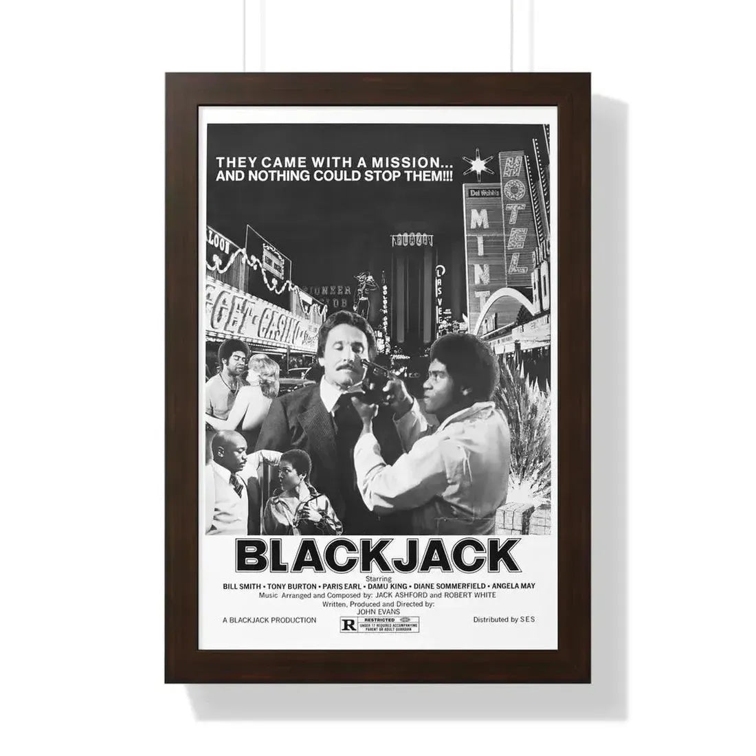 BLACKJACK (2) 1978 - Framed Movie Poster - The Sticker Space
