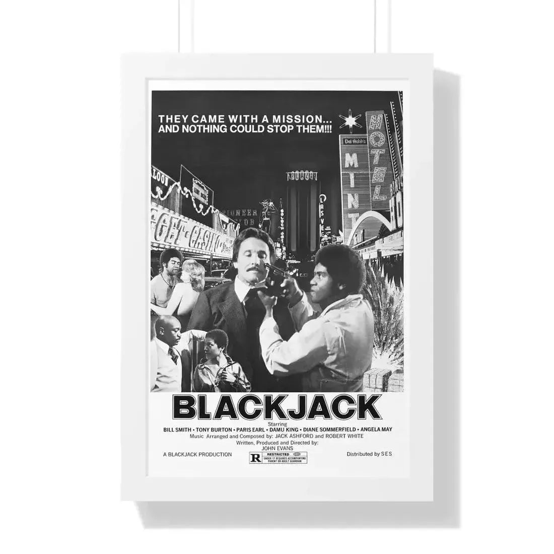 BLACKJACK (2) 1978 - Framed Movie Poster - The Sticker Space
