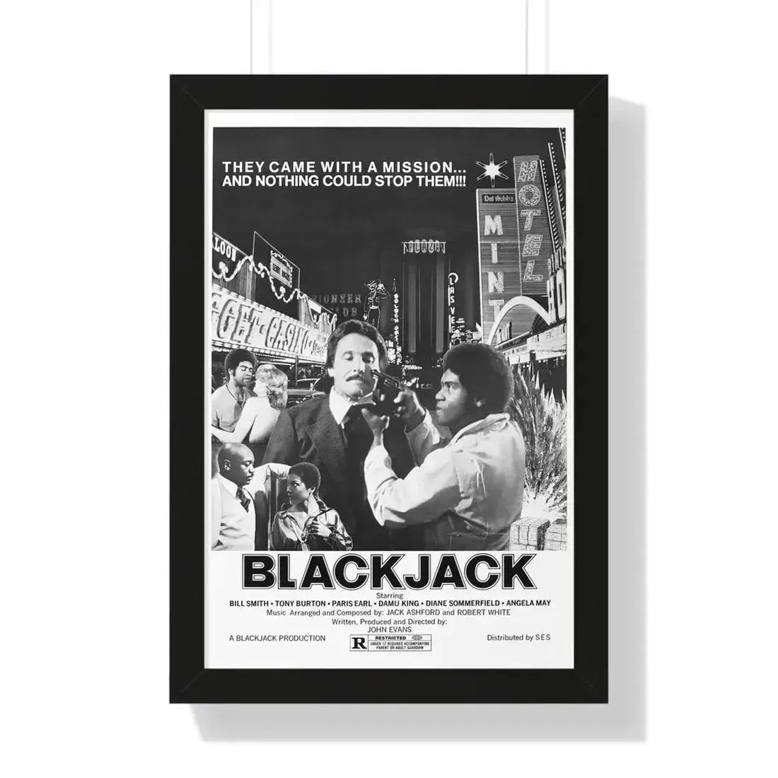 BLACKJACK (2) 1978 - Framed Movie Poster - The Sticker Space