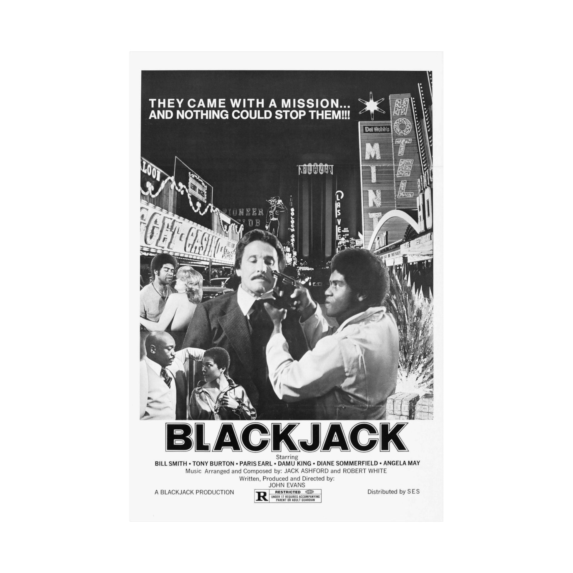 BLACKJACK (2) 1978 - Paper Movie Poster-The Sticker Space