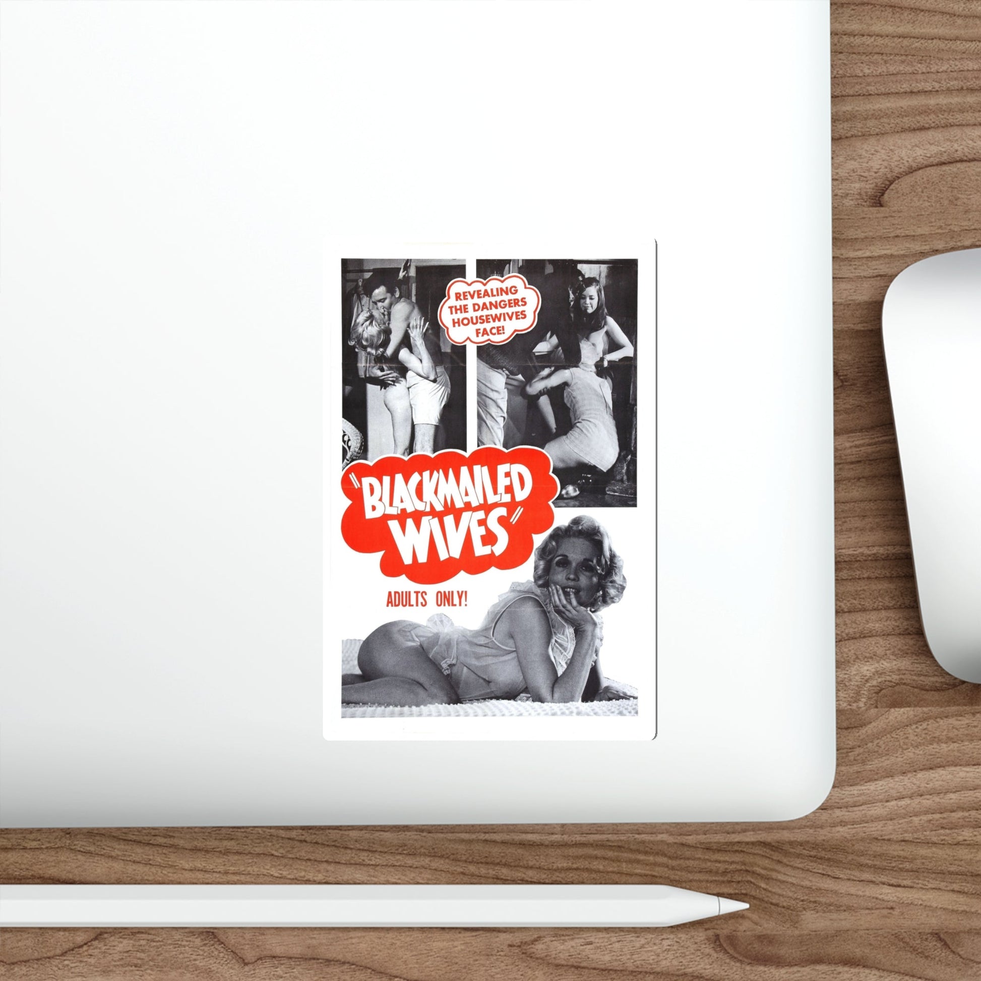 BLACKMAILED WIVES 1968 Movie Poster STICKER Vinyl Die-Cut Decal-The Sticker Space