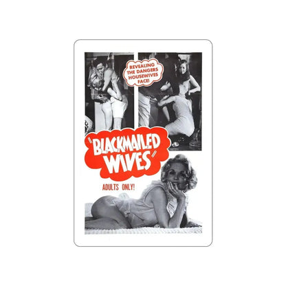 BLACKMAILED WIVES 1968 Movie Poster STICKER Vinyl Die-Cut Decal 3 Inch - The Sticker Space