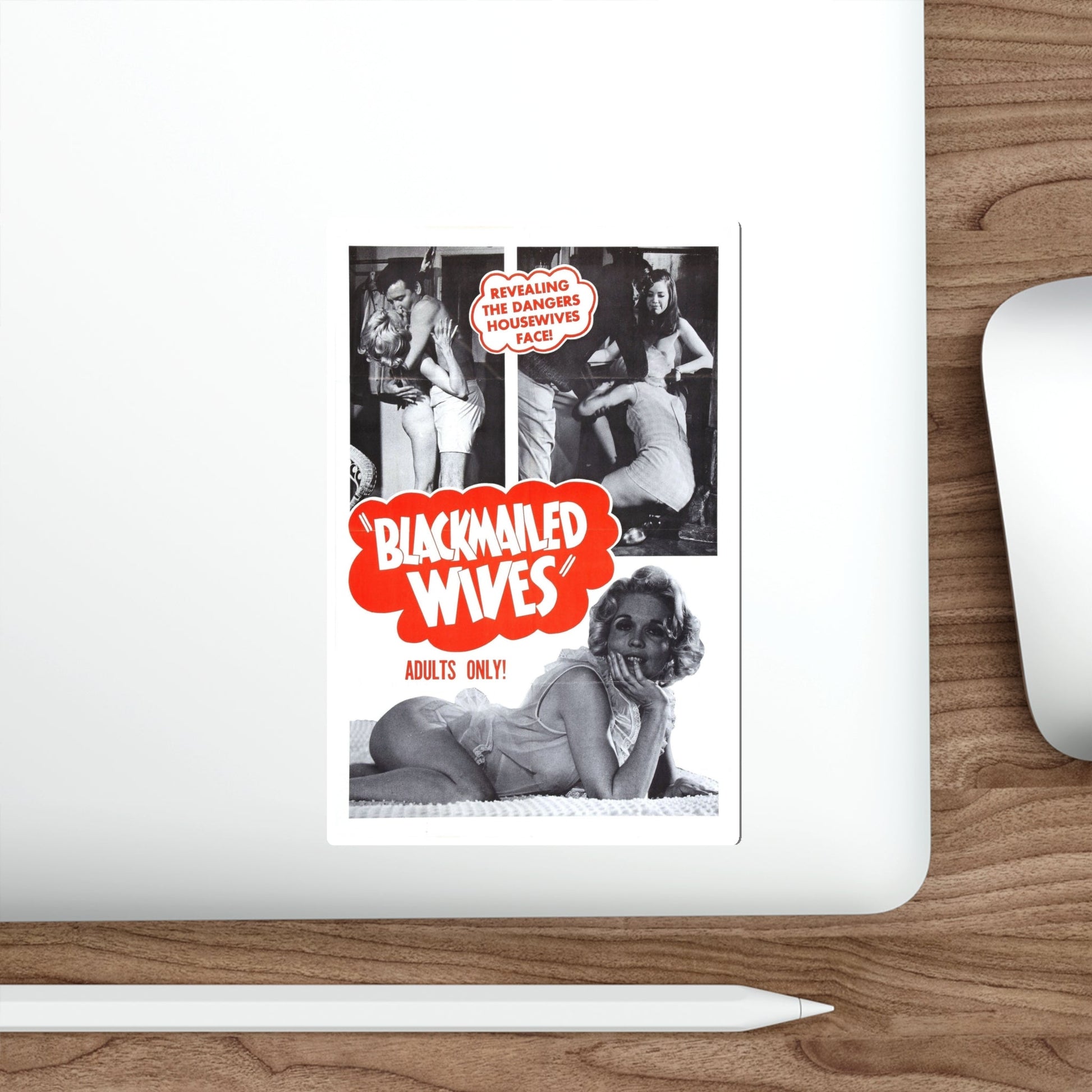 BLACKMAILED WIVES 1968 Movie Poster STICKER Vinyl Die-Cut Decal-The Sticker Space