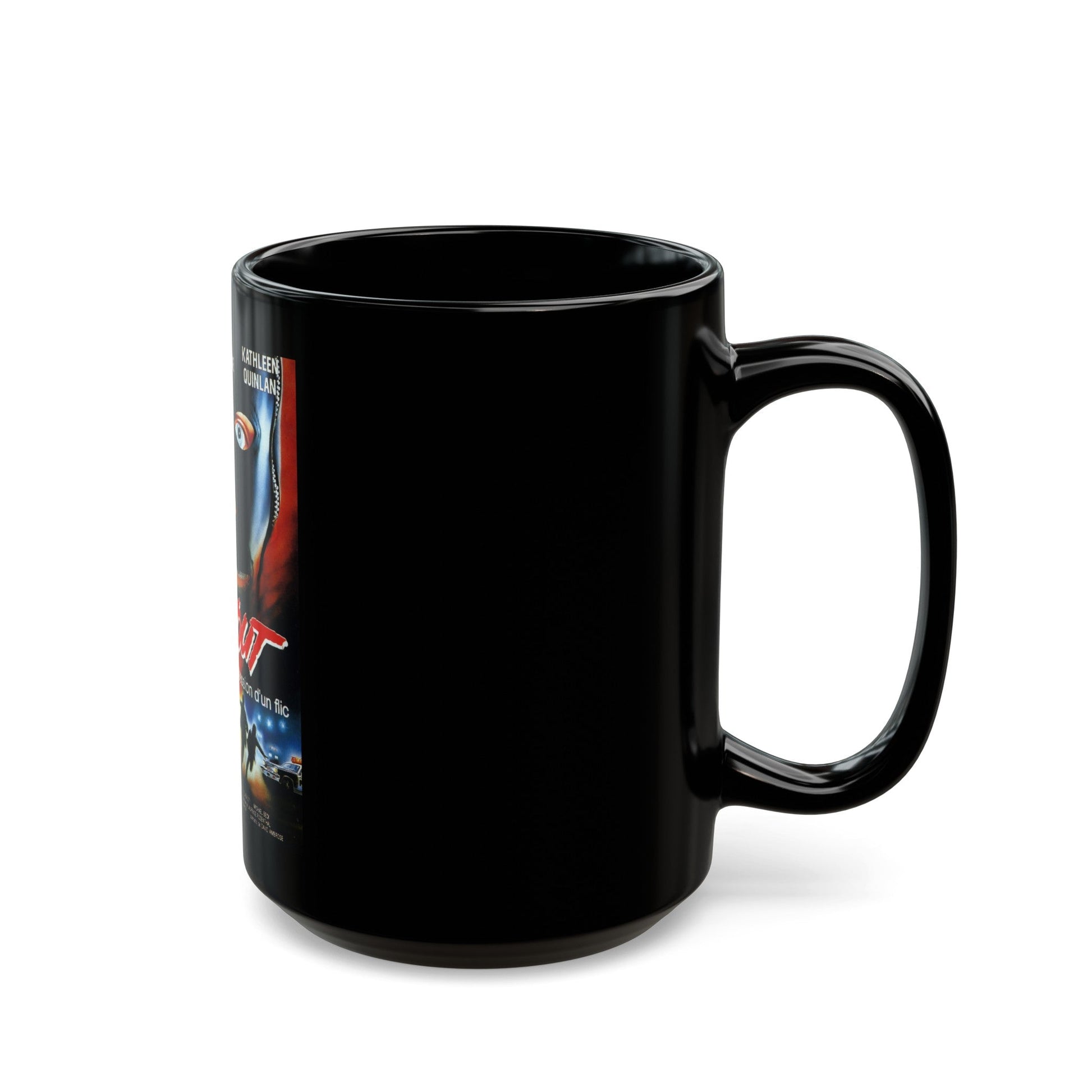 BLACKOUT 1985 Movie Poster - Black Coffee Mug-The Sticker Space