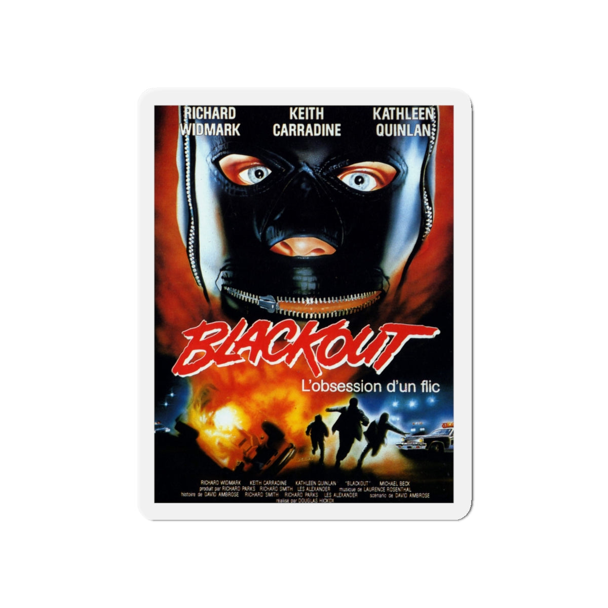 BLACKOUT 1985 Movie Poster - Die-Cut Magnet-5" x 5"-The Sticker Space