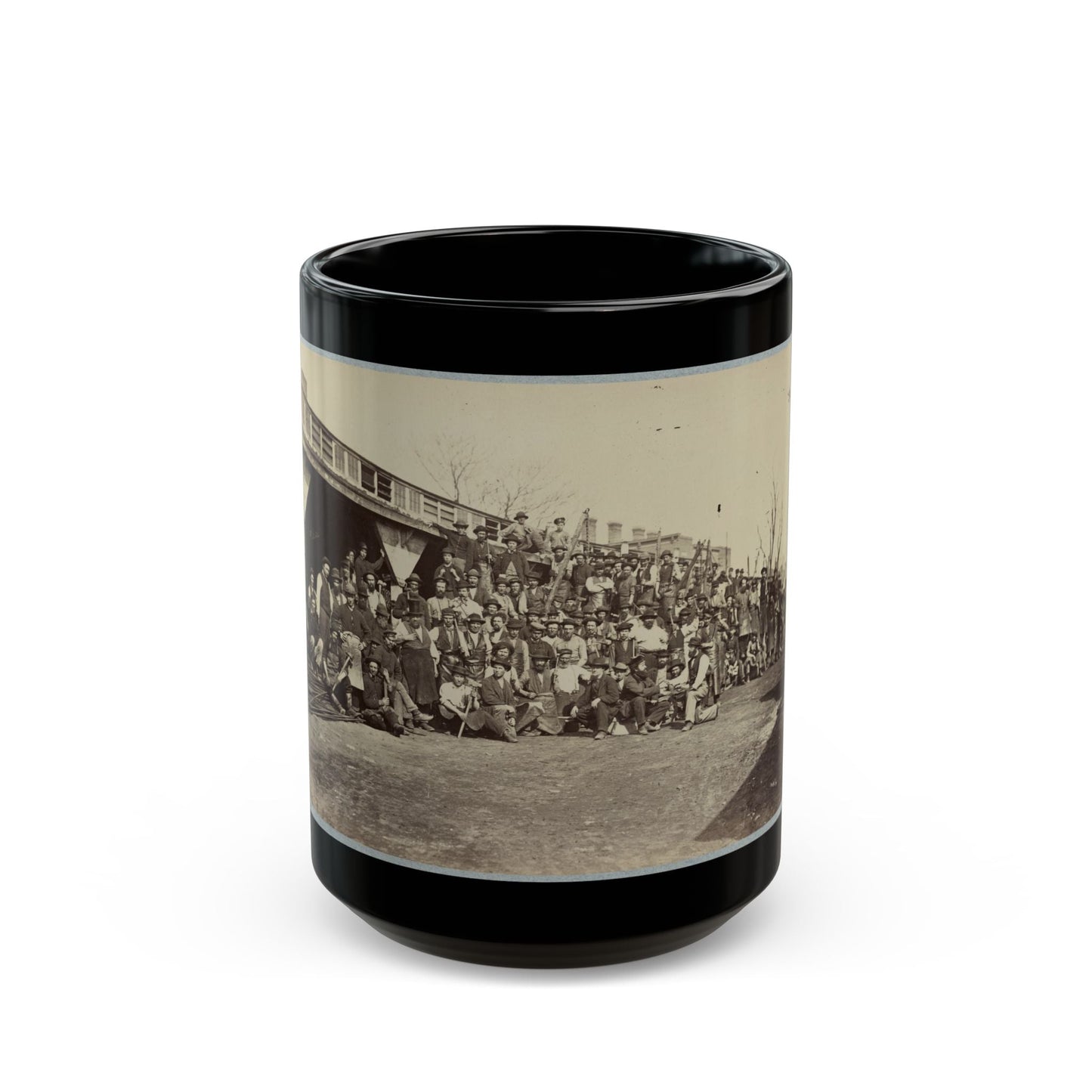 Blacksmith's Shop, Quartermaster's Department, Washington, D.C., April, 1865 (U.S. Civil War) Black Coffee Mug